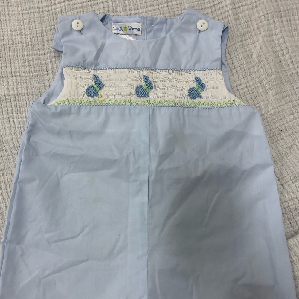 Smocked Boys Easter Romper